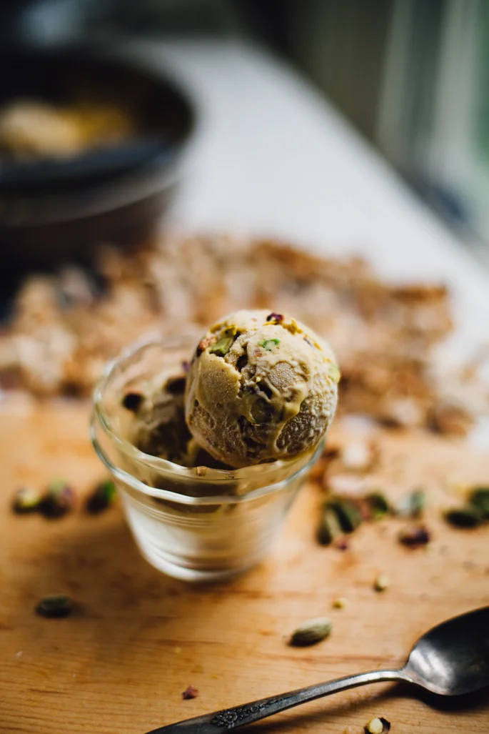 Vegan Mango Kulfi Ice Cream