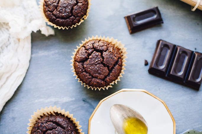 Gluten Free Chocolate Olive Oil Muffins