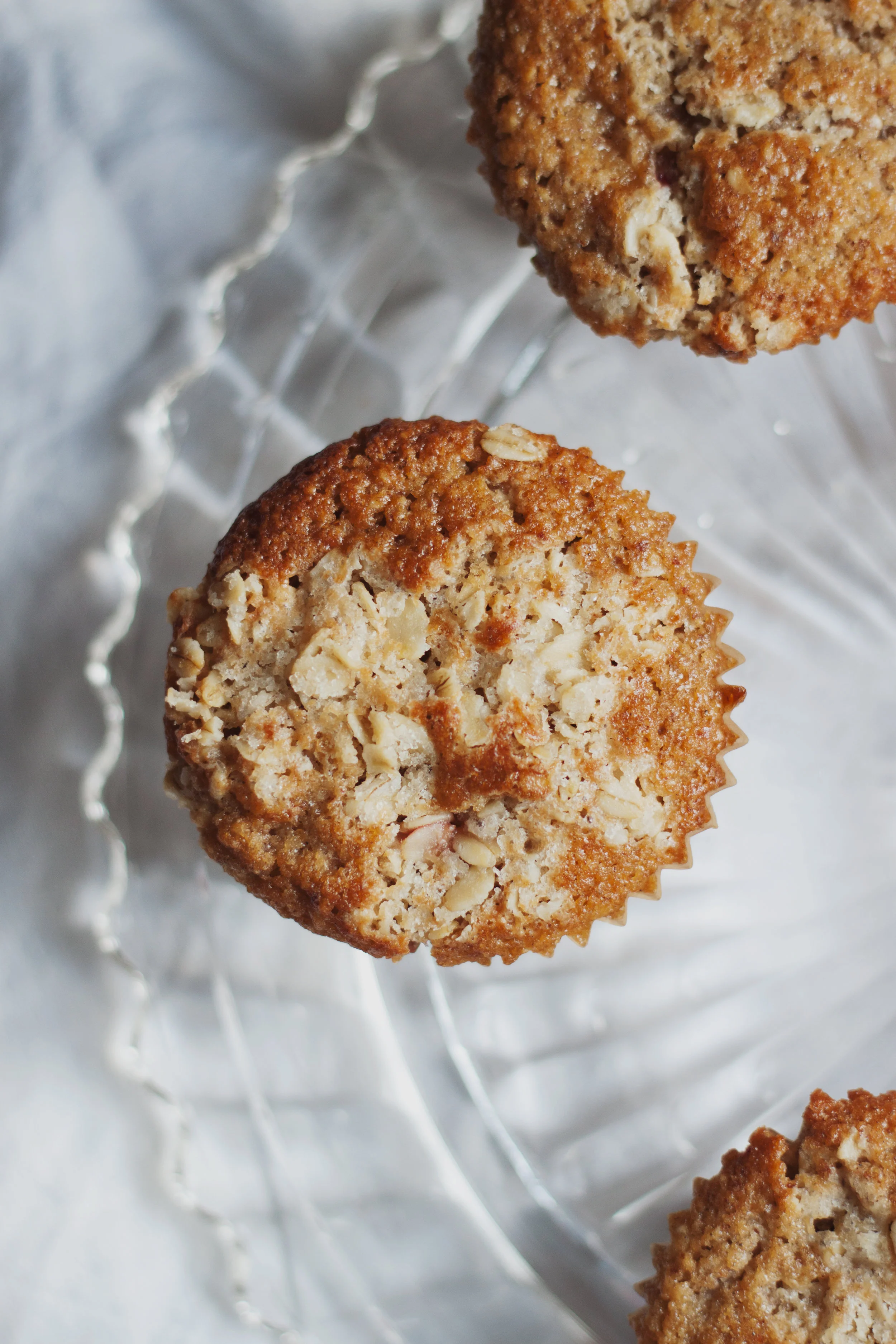 Strawberry Einkorn Oat Muffins