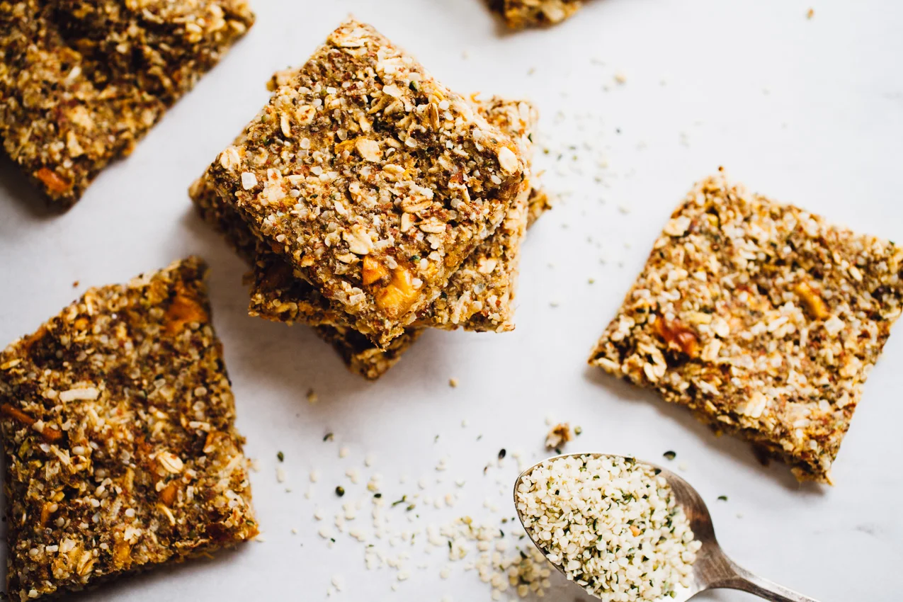 Mango Hemp Protein Breakfast Bars (Vegan, Gluten Free)