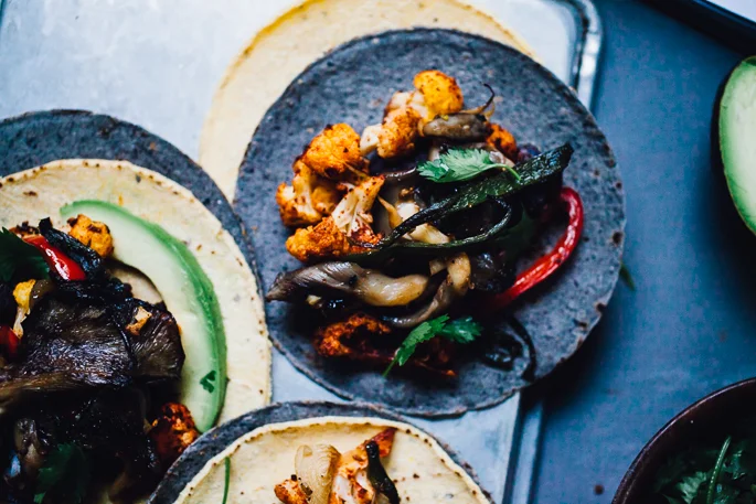 Cauliflower and Oyster Mushroom Tacos | Food52 Vegan