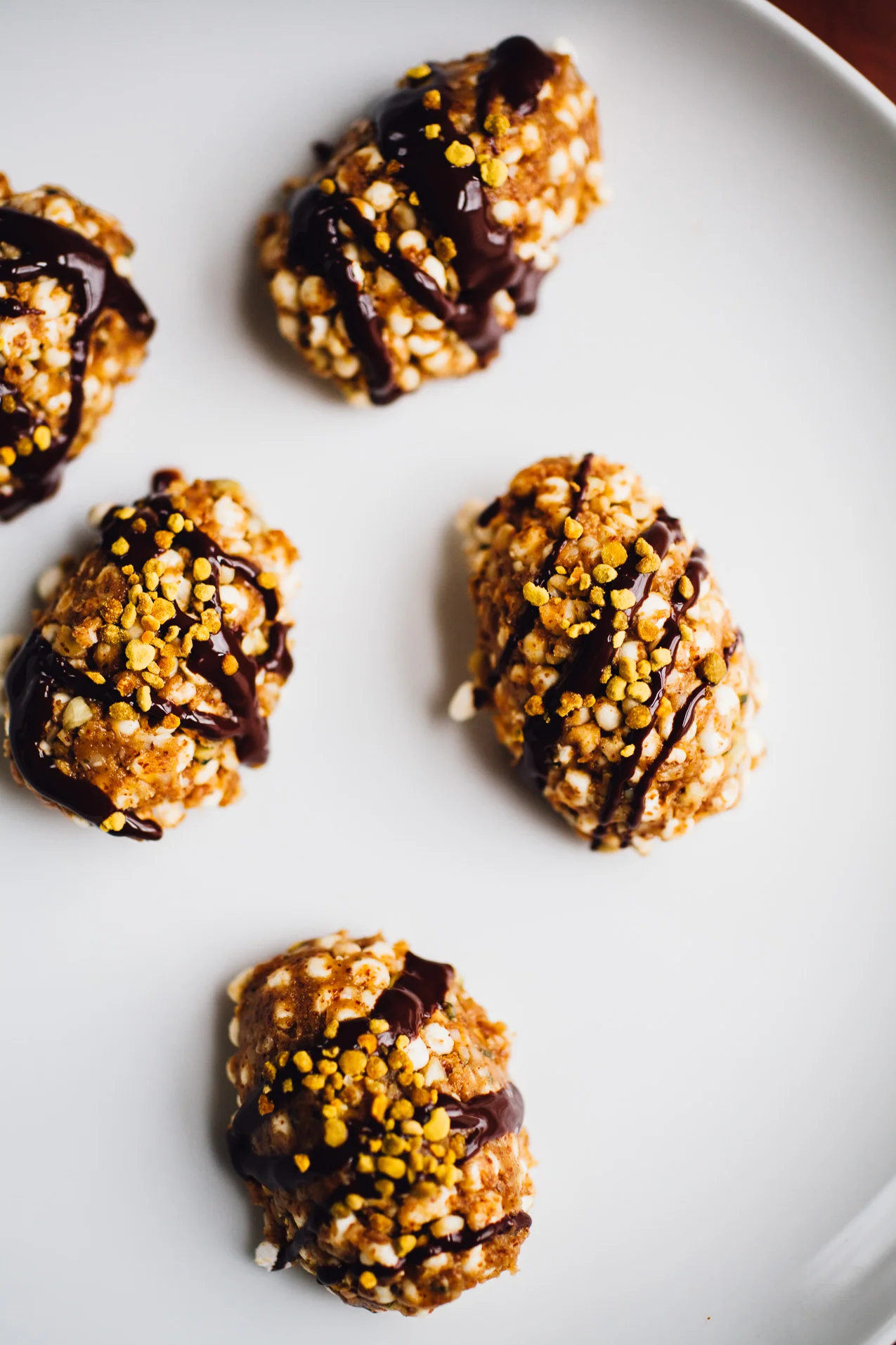 Super Powered Almond Butter Millet Puff Easter Eggs!