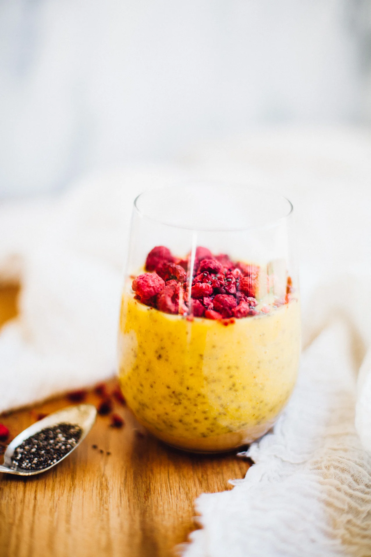 Mango Turmeric Chia Pudding (Gluten Free, Vegan)