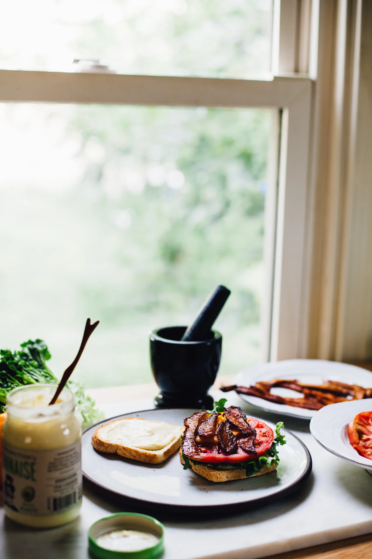 Vegan Coconut Bacon BLT