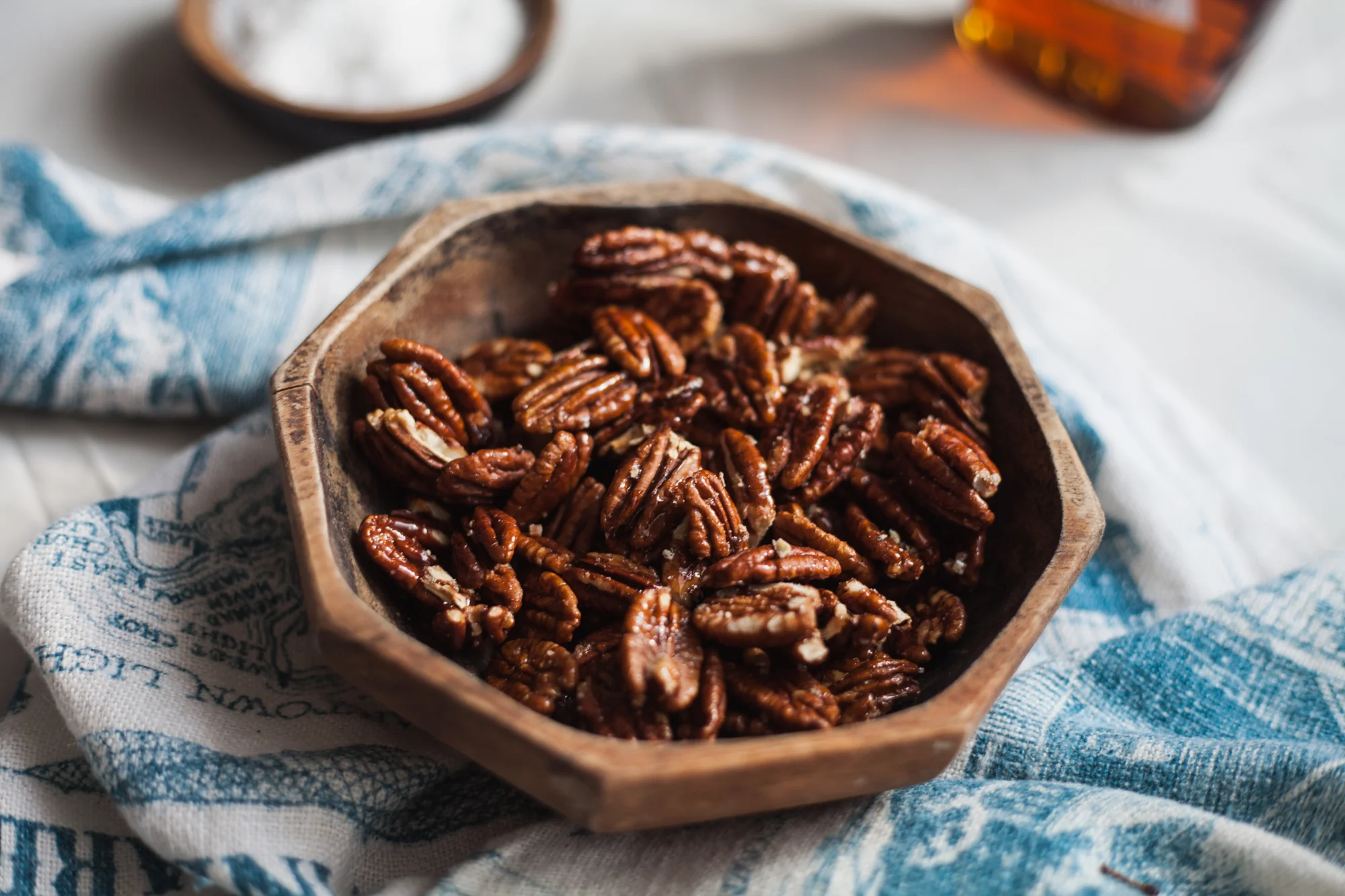 Salted Maple Cayenne Pecans (Vegan, Gluten Free)