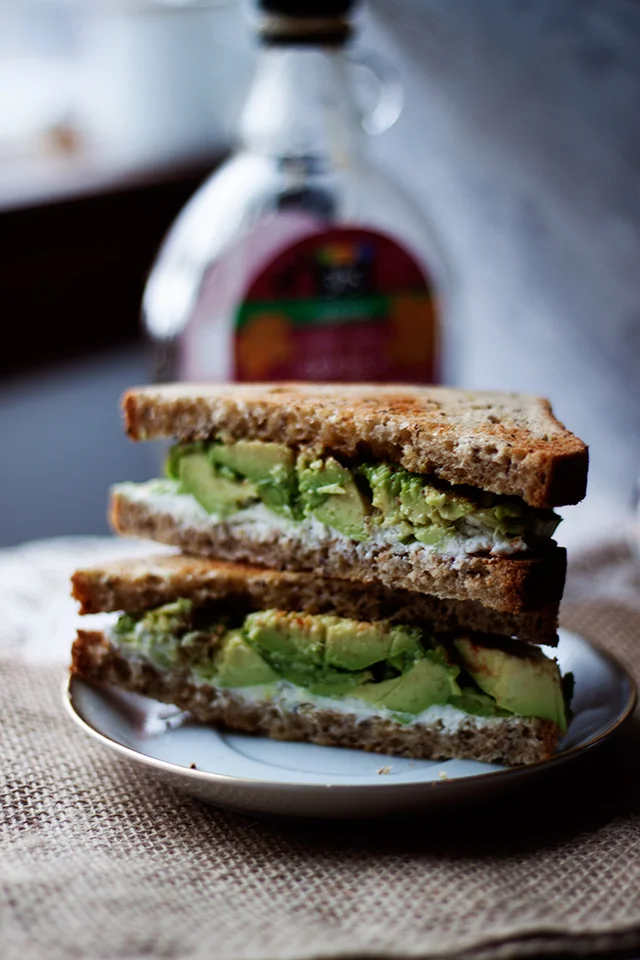 Avocado Goat Cheese Sandwich