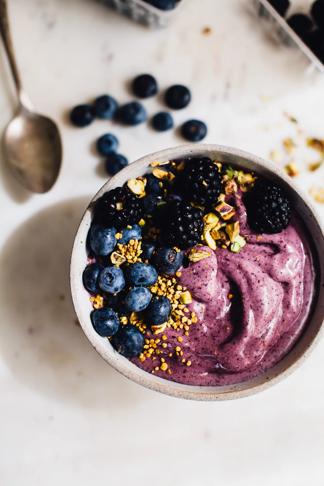 Blueberry Banana Smoothie Bowl with Coconut Milk + Smoothie Sundays