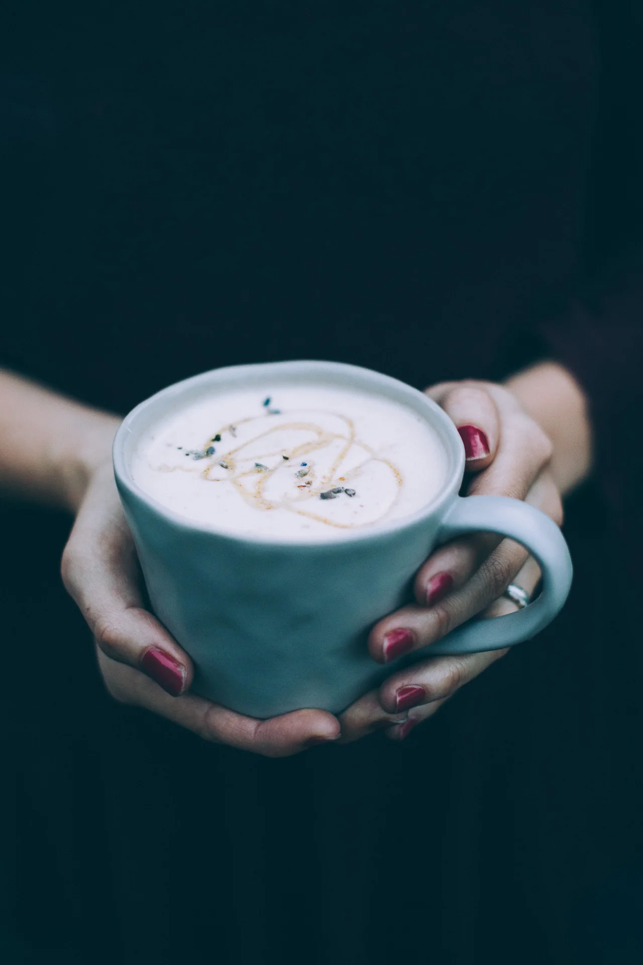 Coconut Lavender London Fog Latte (Vegan) + How I Deal with Daily Stress