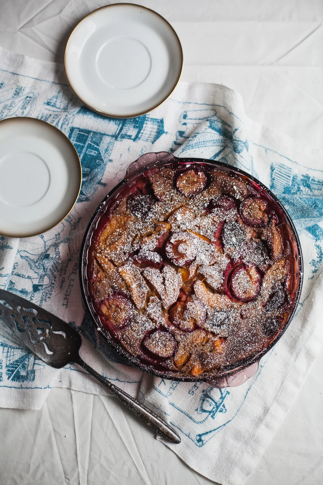 A Gluten Free Plum Apricot Clafoutis