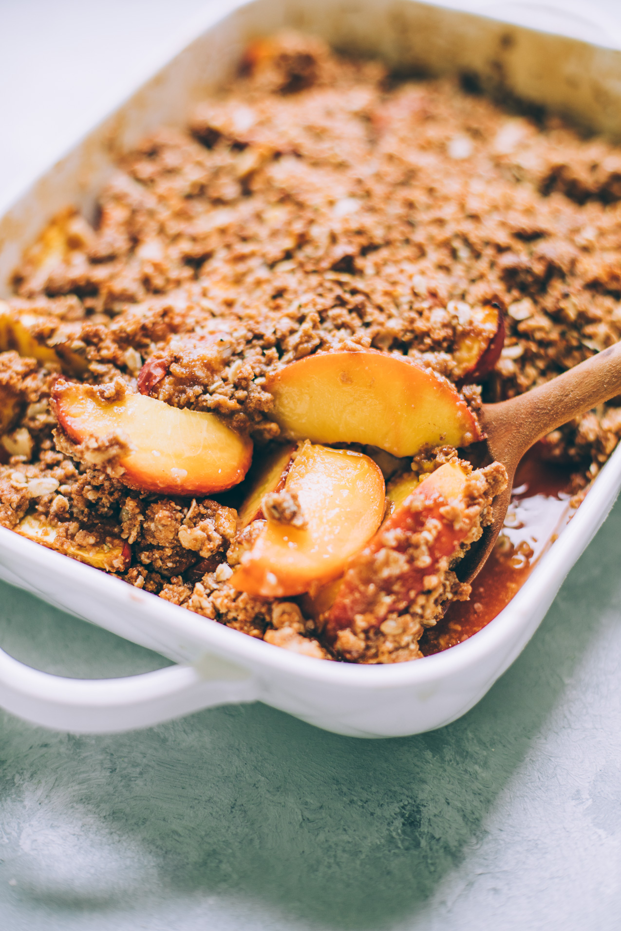 Vegan Peach Crumble, Southern Style — Will Frolic for Food