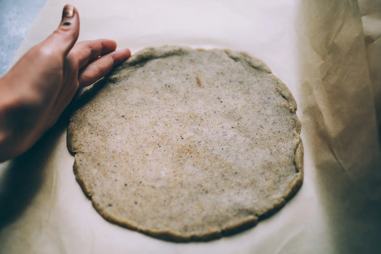 rustic grain free tomato galette with almond ricotta | dairy free savory tart, paleo dinner recipe | will frolic for food