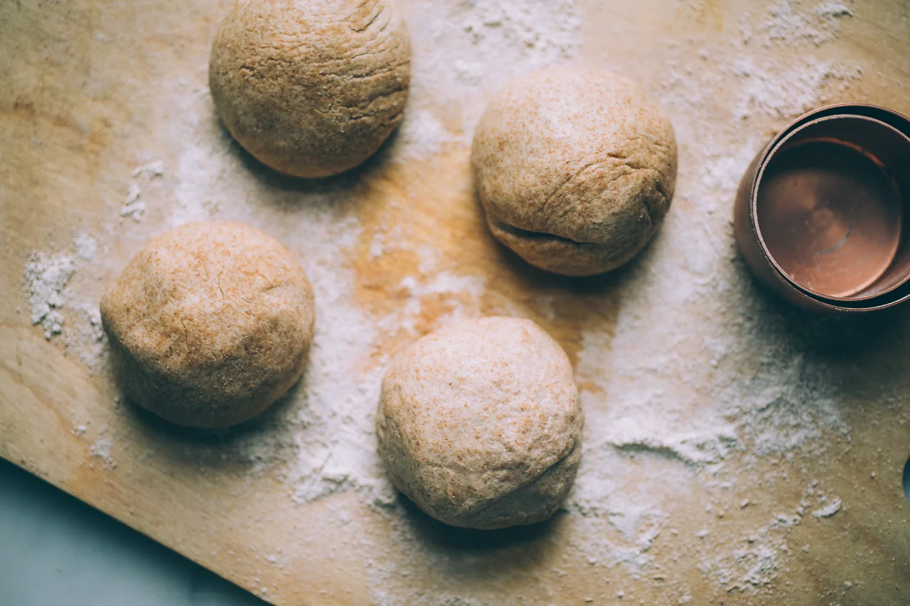 spelt naan pizza with garden veggies and goat feta | vegetarian pizza recipe | spelt pizza crust | easy pizza crust | spelt naan recipe | will frolic for food