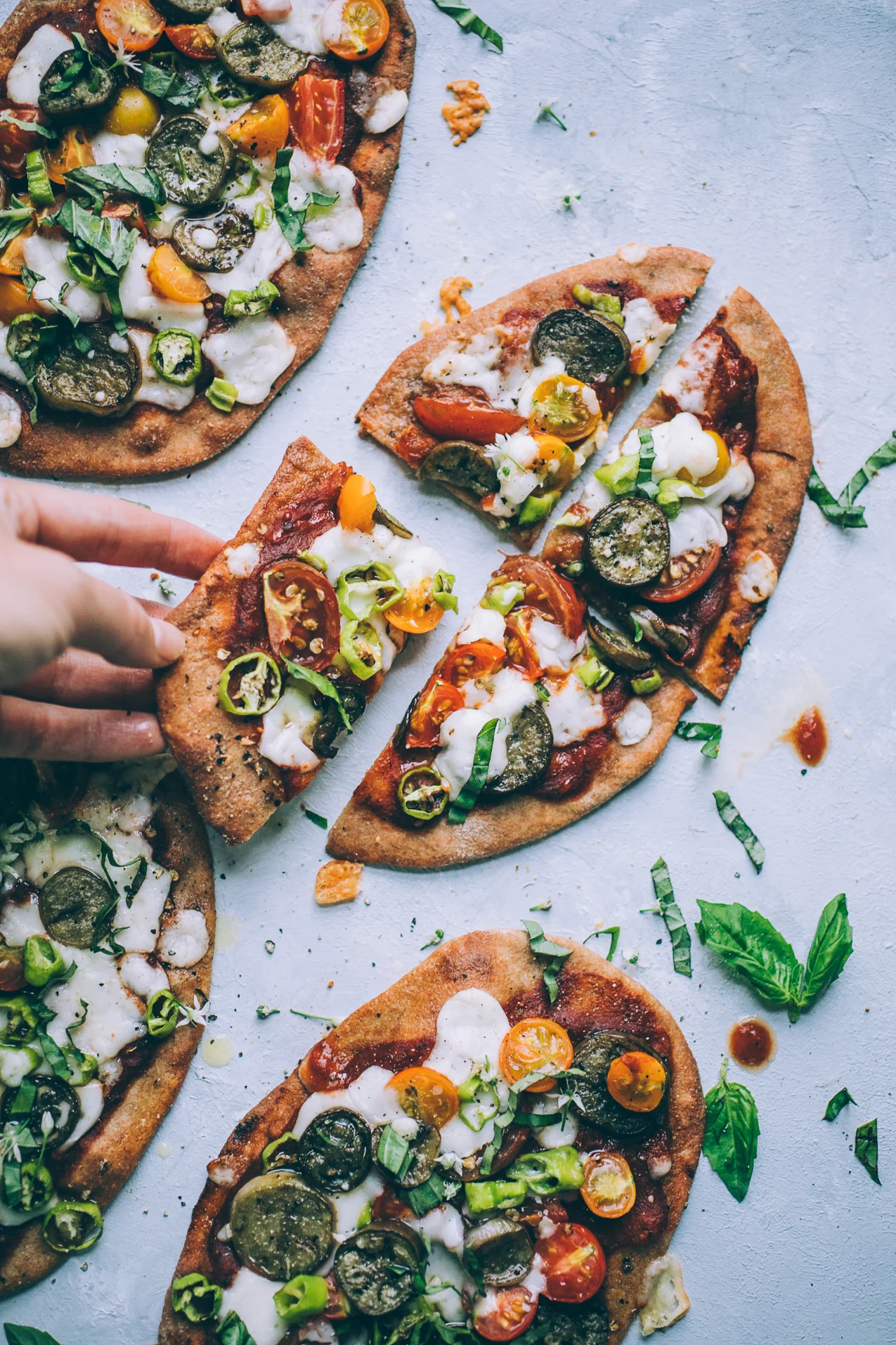 Spelt Naan Pizza
