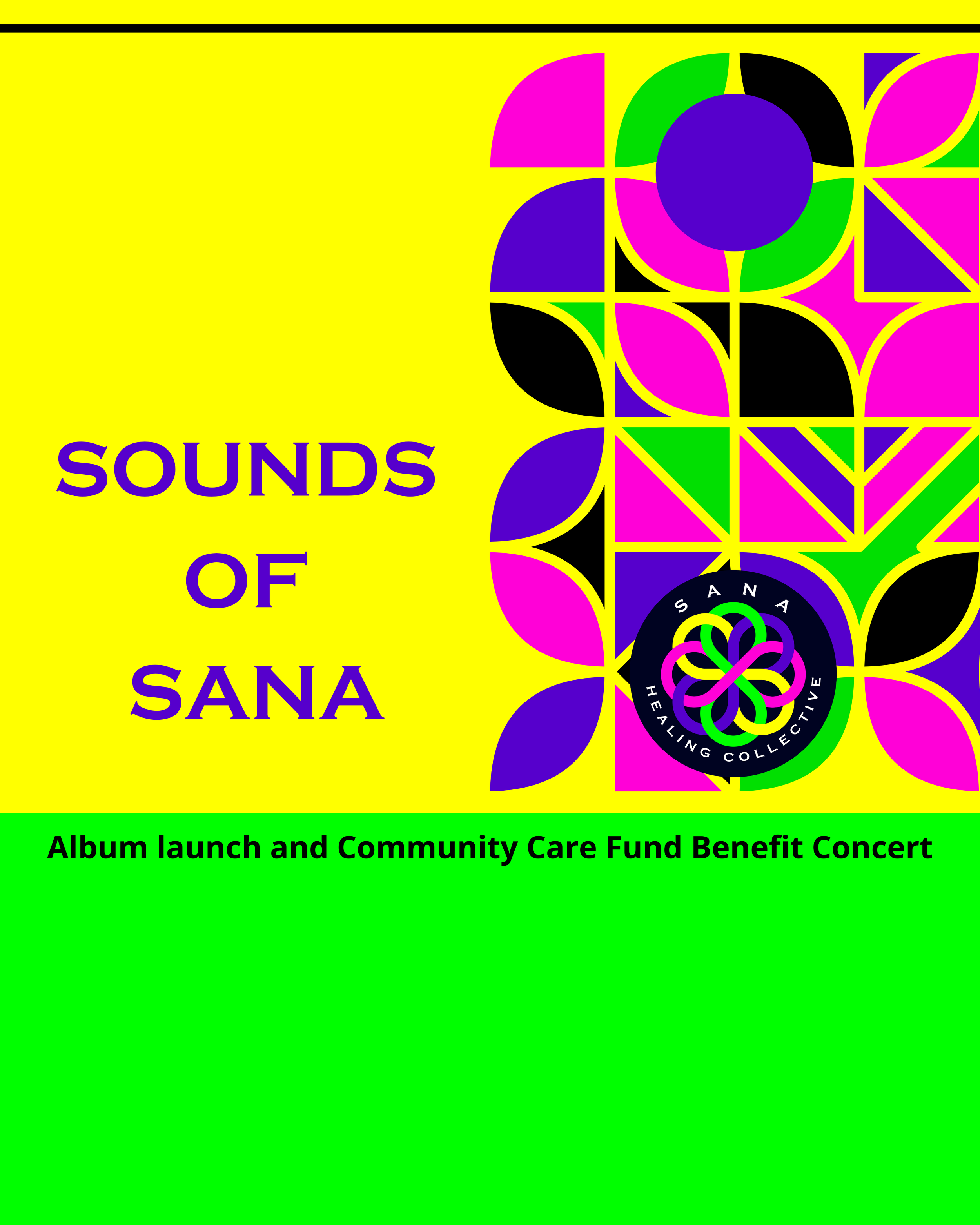 Sounds of Sana Album Launch and Community Care Fund Benefit Concert