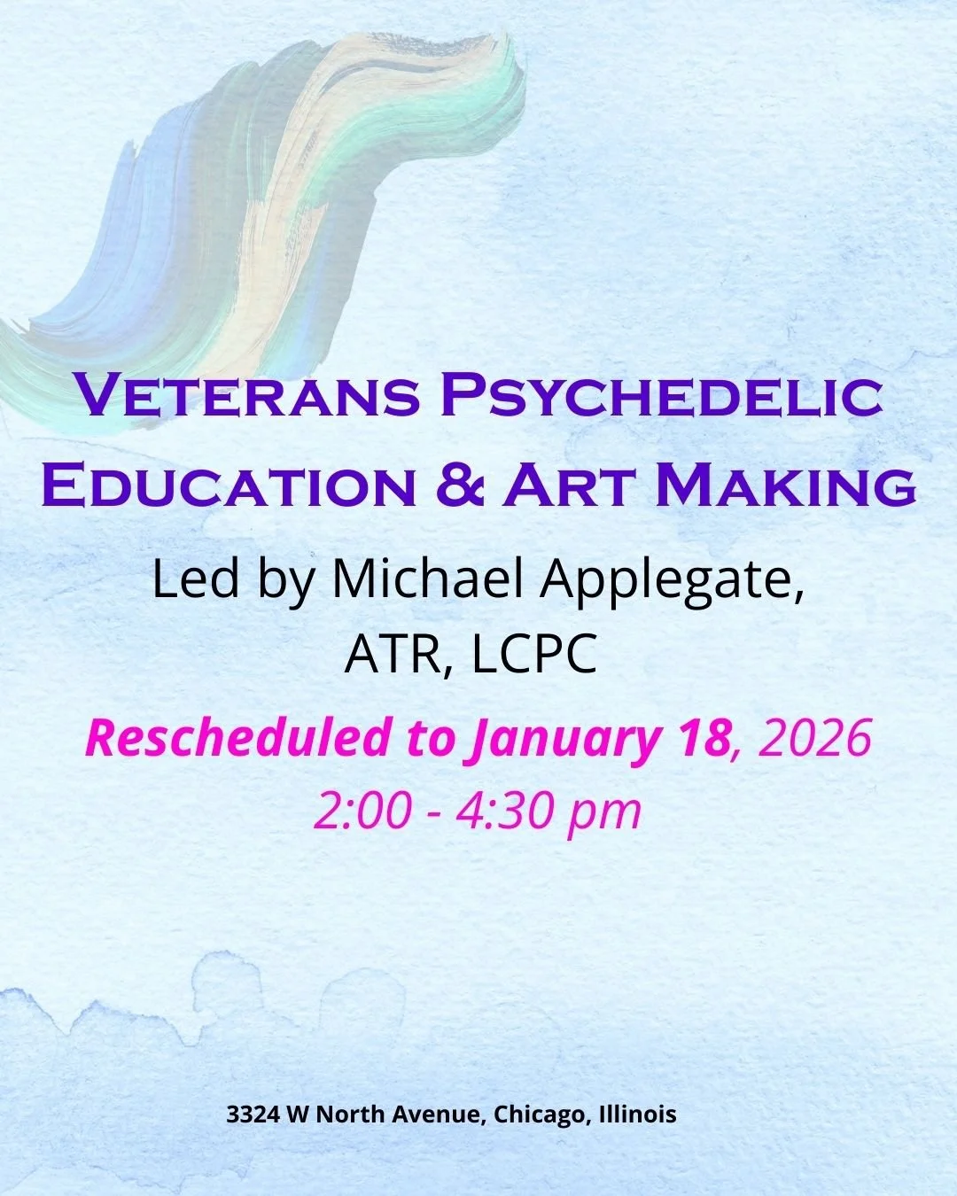 Rescheduled - Veterans Psychedelic Education &amp; Art Making Workshop