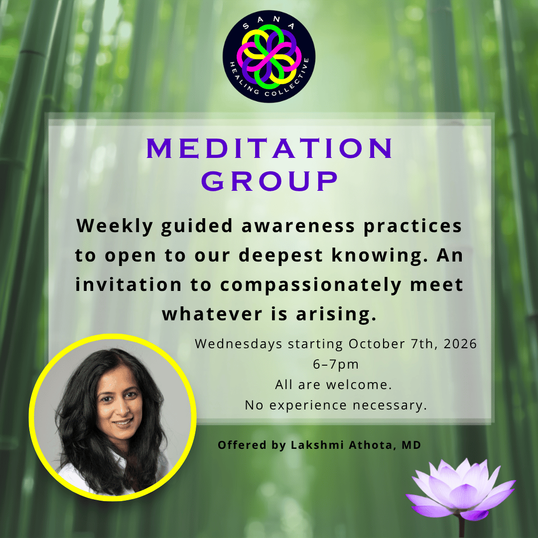 Virtual Meditation Wednesdays at Sana Healing Collective