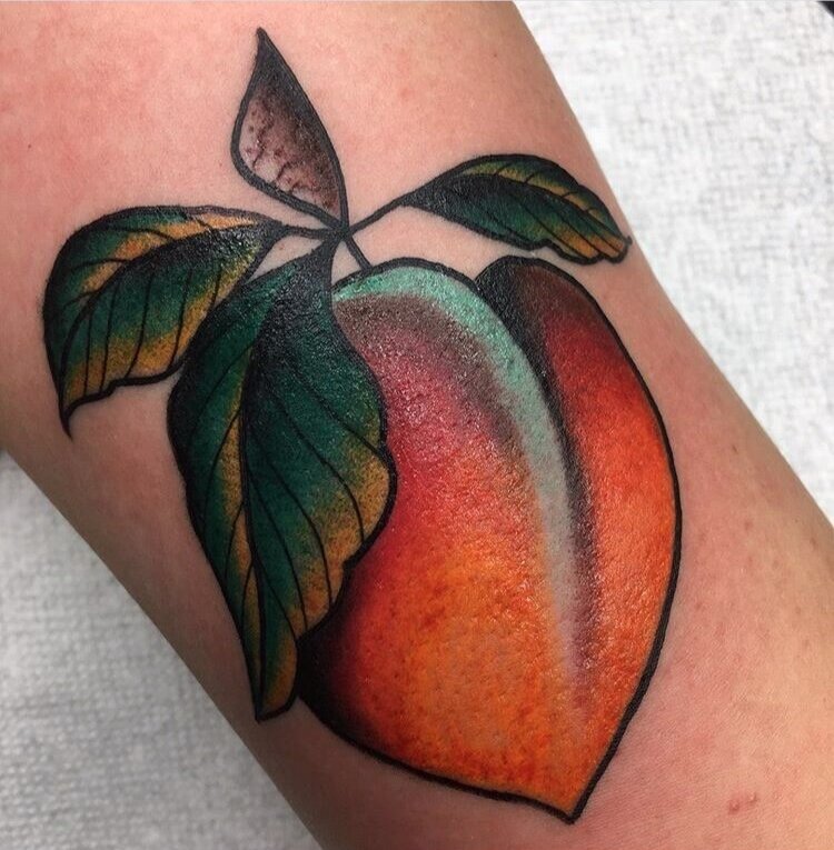 peach tattoo