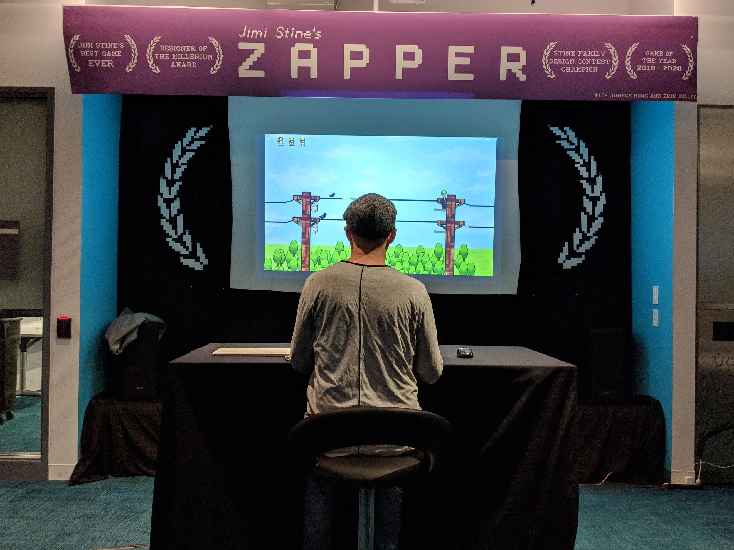 Darren Aronofsky, director of Black Swan, playing our game!