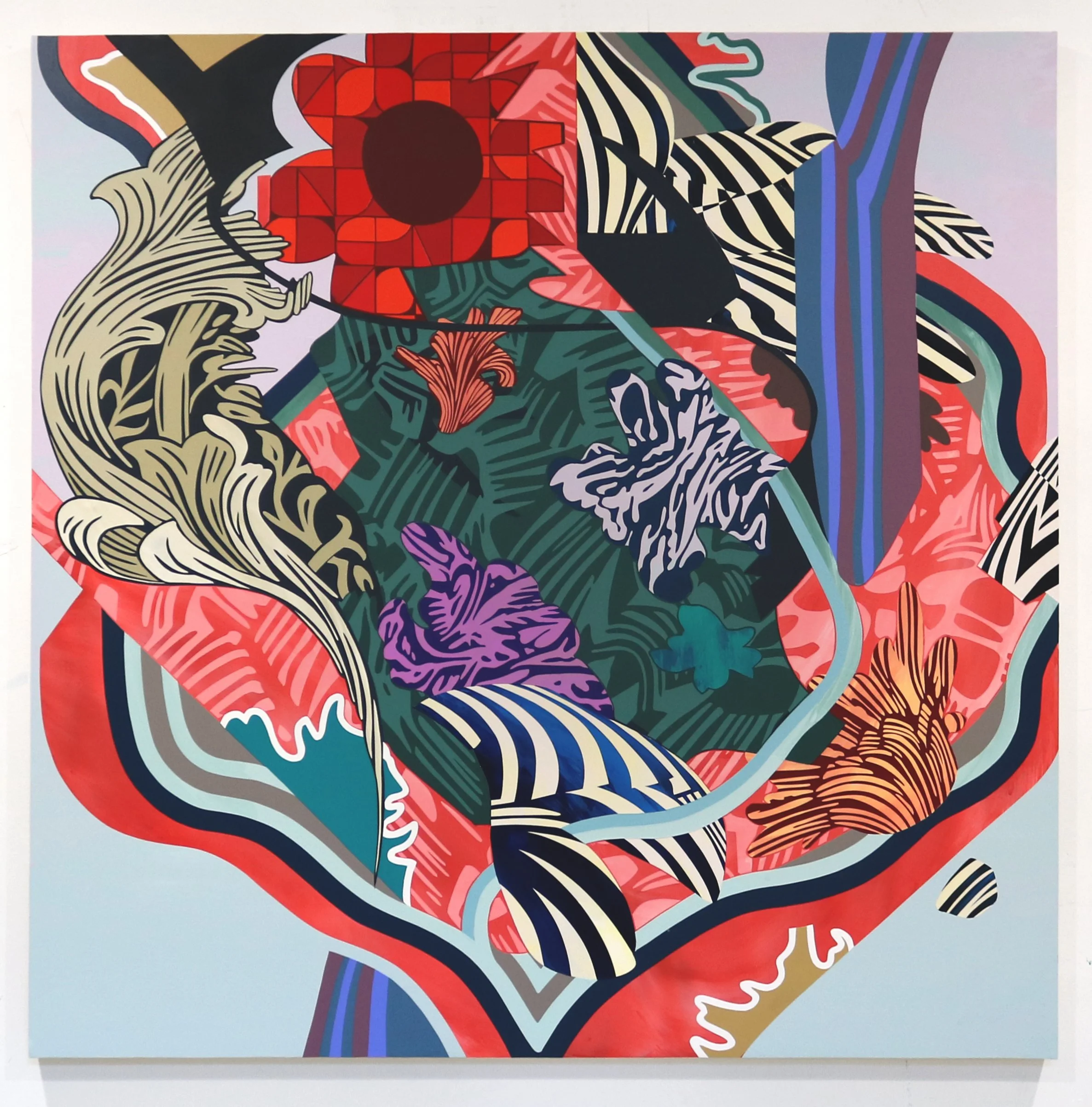 Impulse  2026  48 x 48"  Acrylic on canvas  -  Private Collection