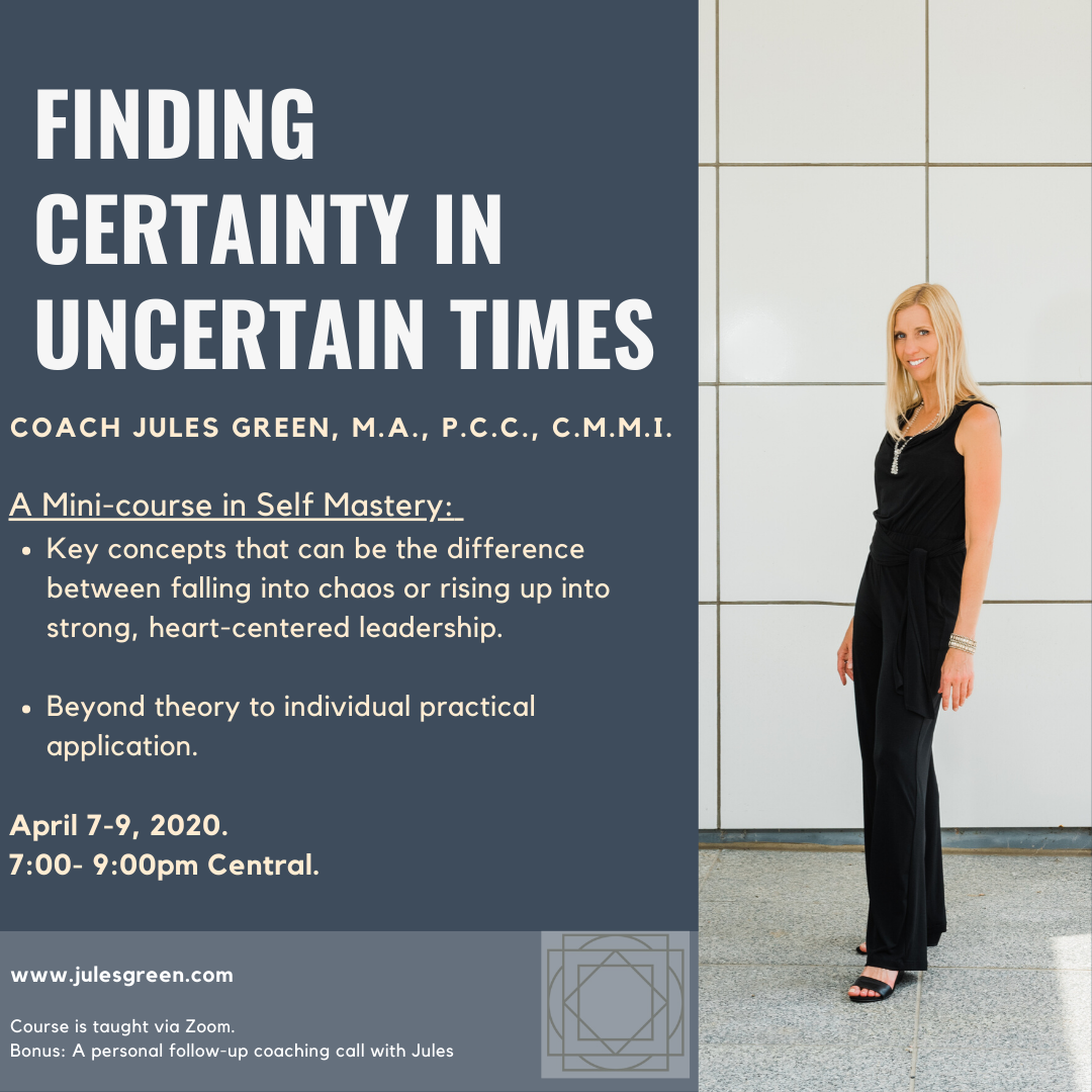 Finding Certainty in Uncertain Times