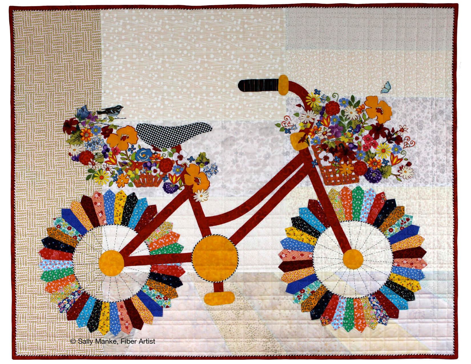 Whimsical Bicycle, Pastel 