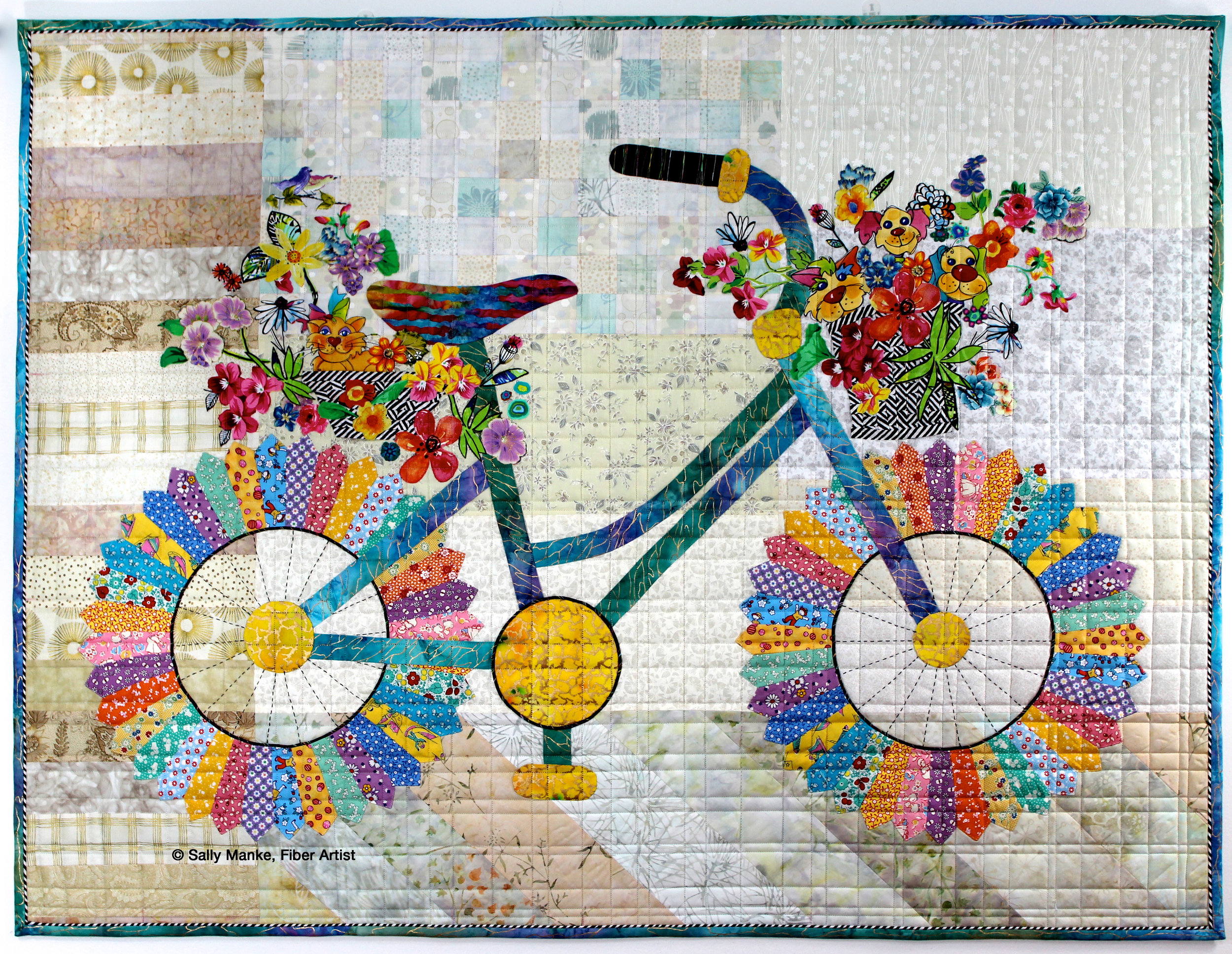 Whimsical Bicycle, Bright