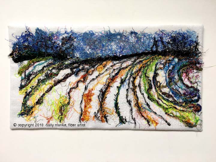 Winter Field Art Quilt
