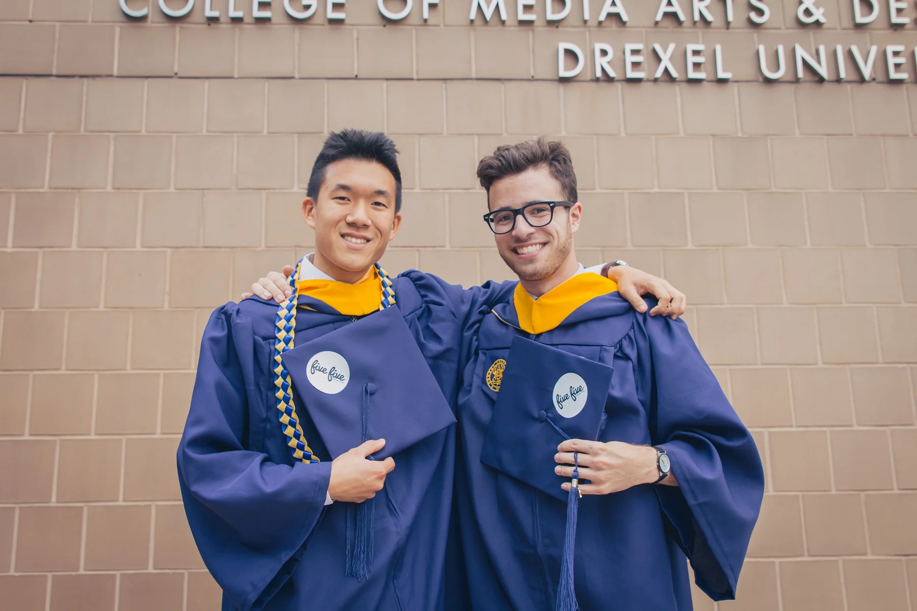 Founders Dan Leung and Max Goldberg on their graduation day