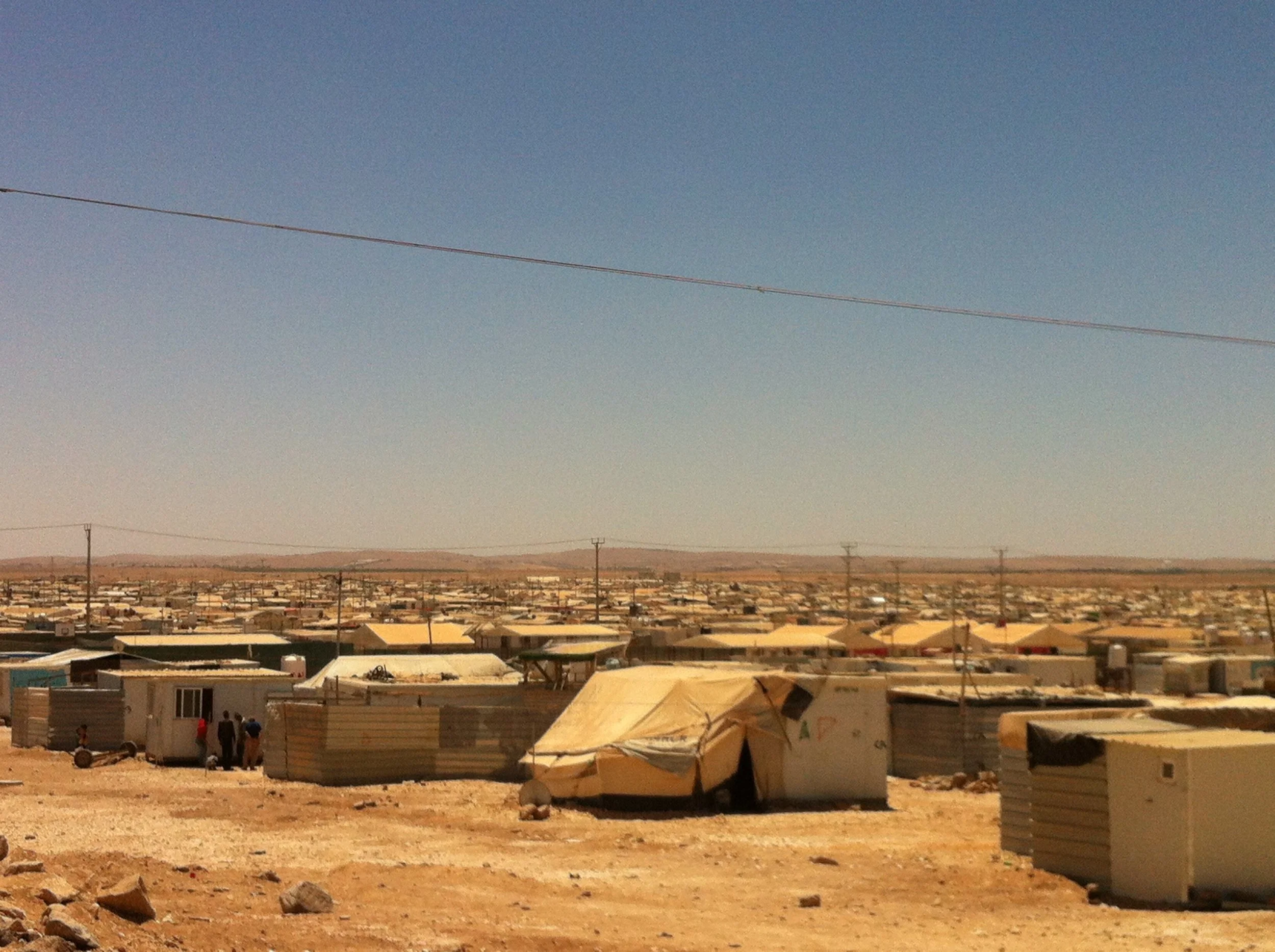 A view across Za’tari Refugee Camp, 27 July 2016. Photo by Lewis Turner.