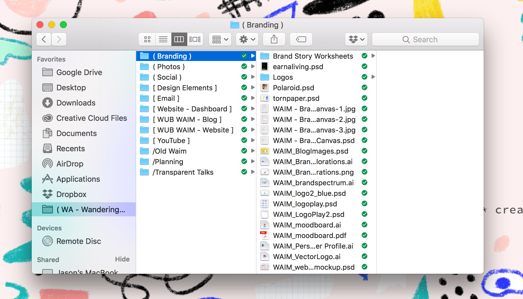 Using Google Drive's Mac app, you can drag and drop files like you would any other folder in your Finder