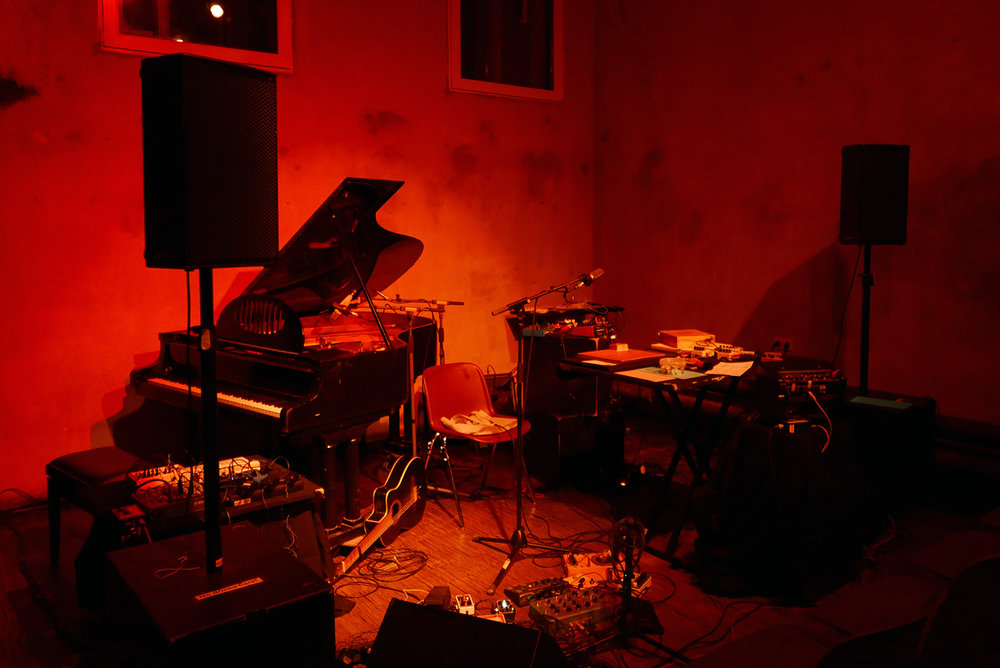  Ausland, Berlin. Prepared stage for the Sonic Pieces 10 year anniversary. Photo by Erik K Skodvin 