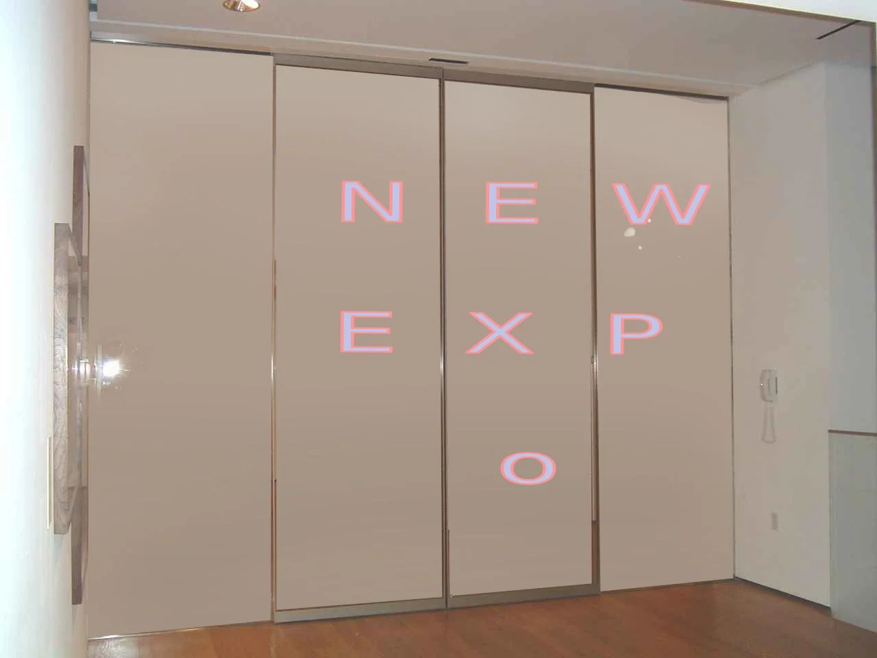 Entryway Becoms a Display to Promote New Events