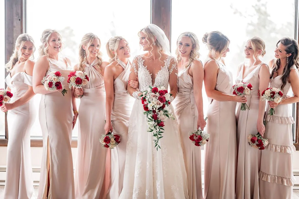 Our bride&rsquo;s look was pure elegance. We styled her hair to complement the intricate detail of her gown and veil, giving her that polished, timeless finish that carried beautifully through every moment. 🌸

Venue: @blackcanyoninn
Photographer: @b