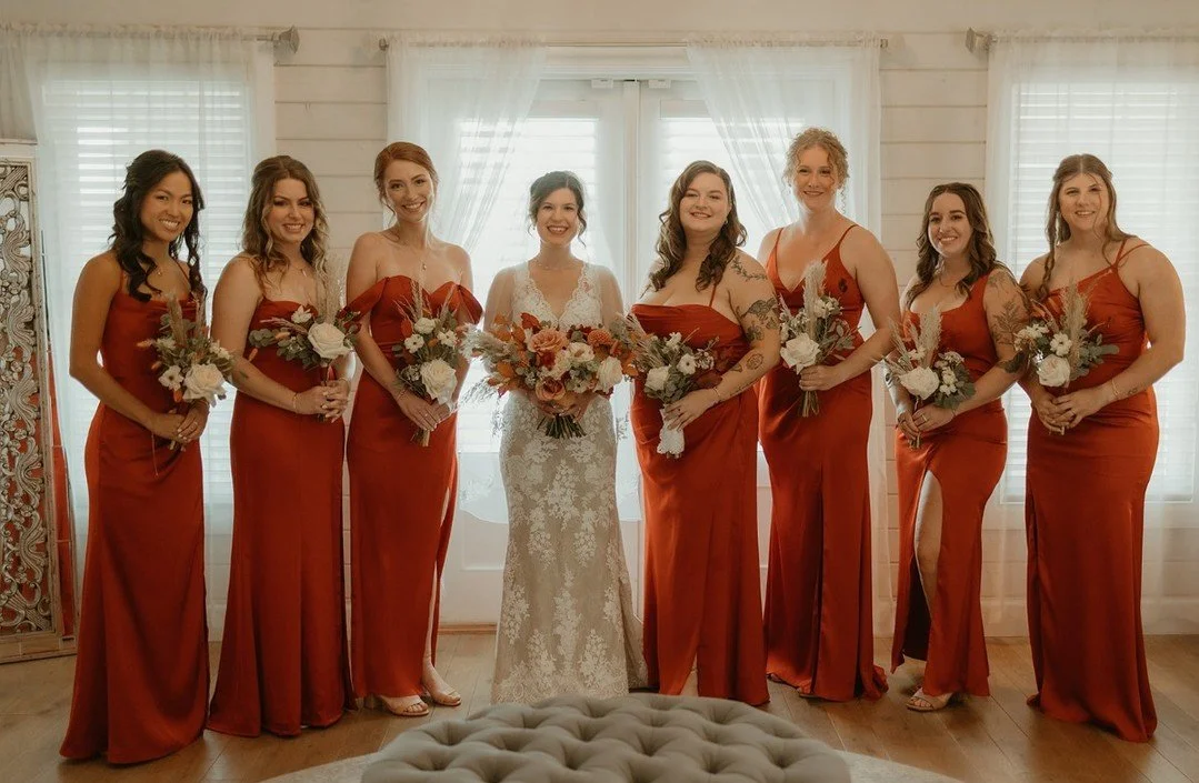 We love when the glam brings out everyone&rsquo;s natural beauty while still feeling elevated. Soft makeup, radiant skin, and loose waves were the perfect fit for a warm, relaxed morning like this. 🌸

Save this for your wedding hair and makeup inspo