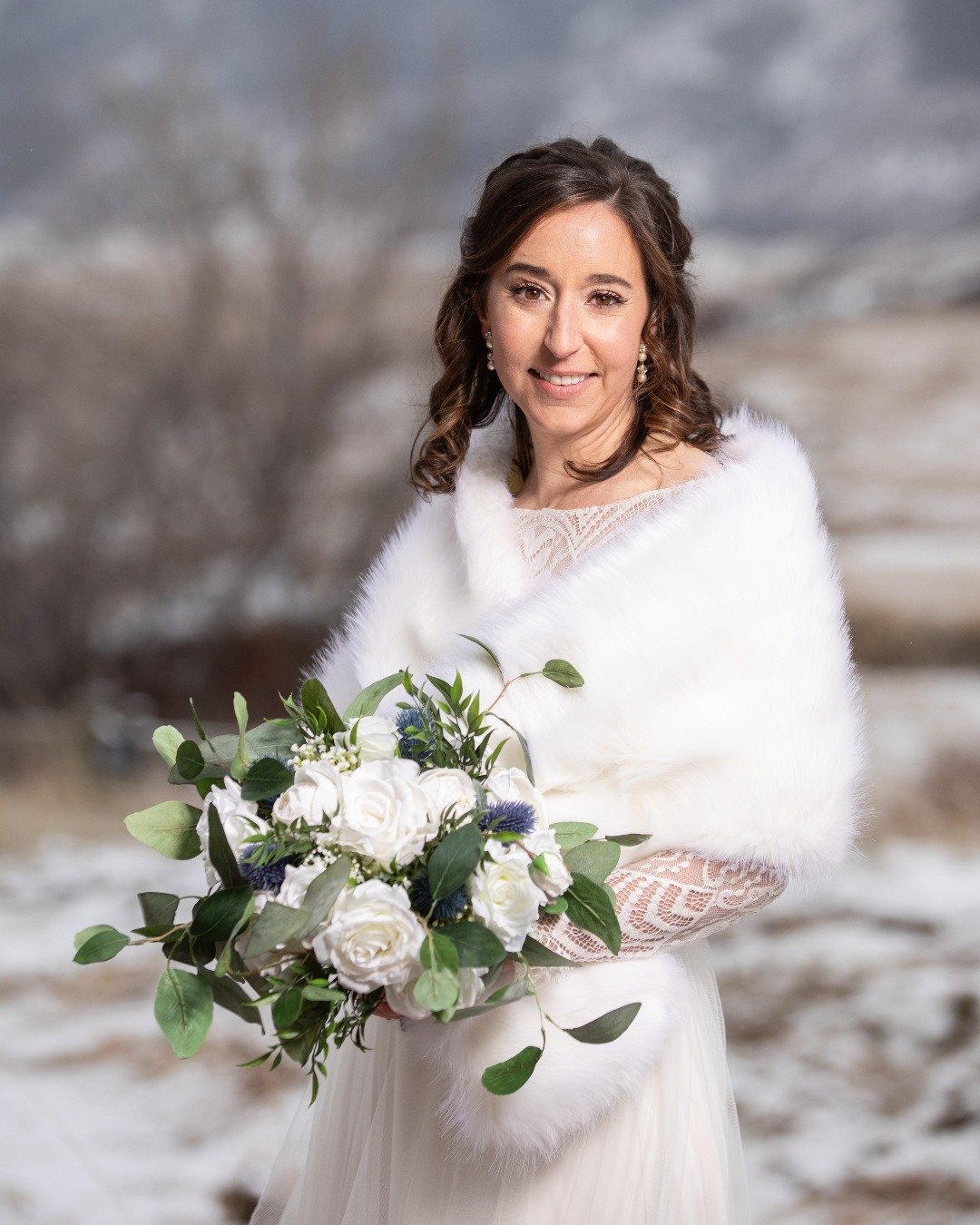Snowy backdrops call for thoughtful beauty choices. We designed our bride&rsquo;s look to feel balanced, structured enough to last but still light and easy to wear all day. 🤍

Got a bridal bestie with a winter wedding date? She needs to see this.

P