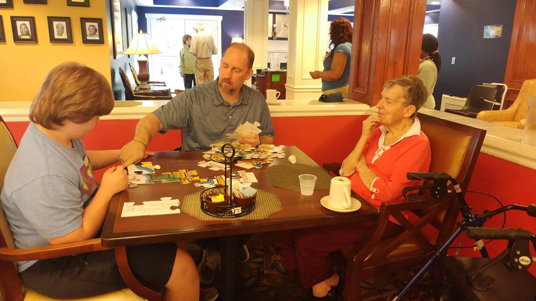 Tim’s Life Group had a great time playing games and visiting with the folks at Arbor Terrace Thankful for the chance to serve together!