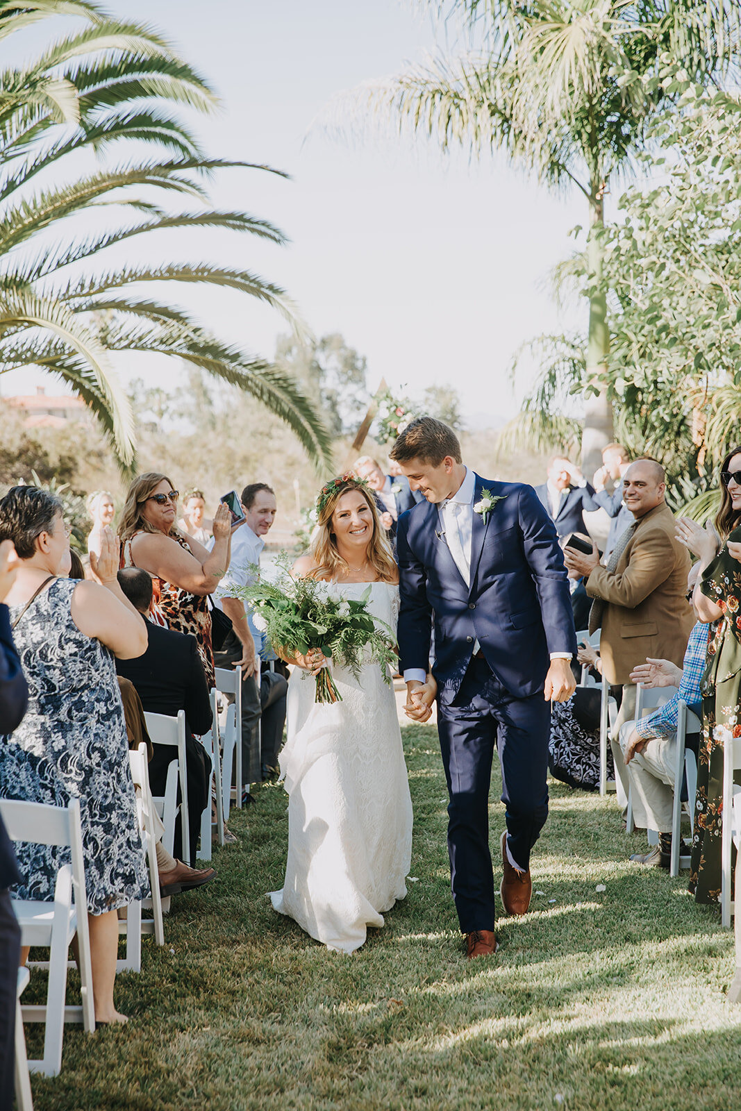 Colette + Sean's Tropical Backyard Wedding