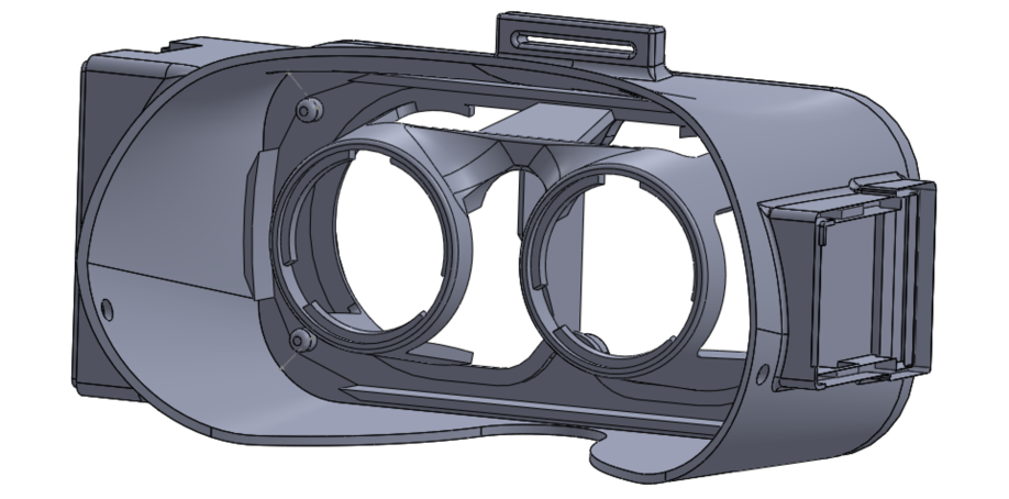 Assembly of CAD model I developed based on the specifications of the Google Daydream.