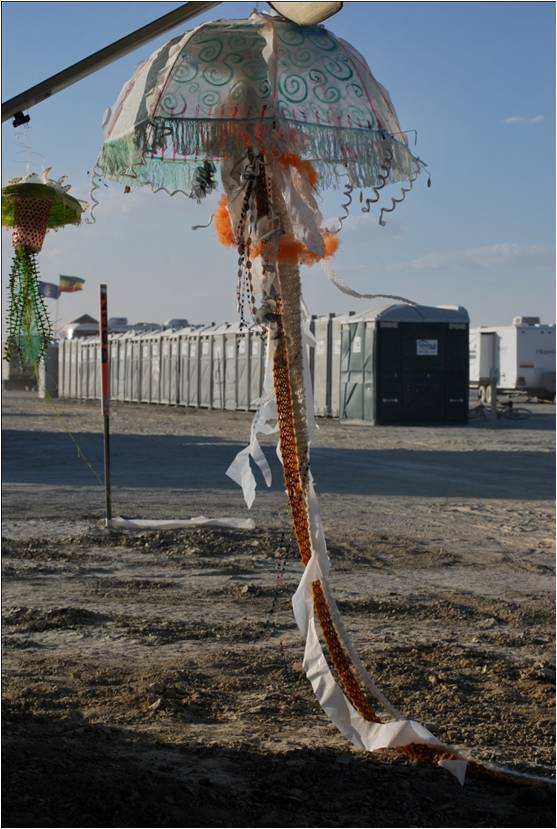 Jellyfish at Burning Man - campsite