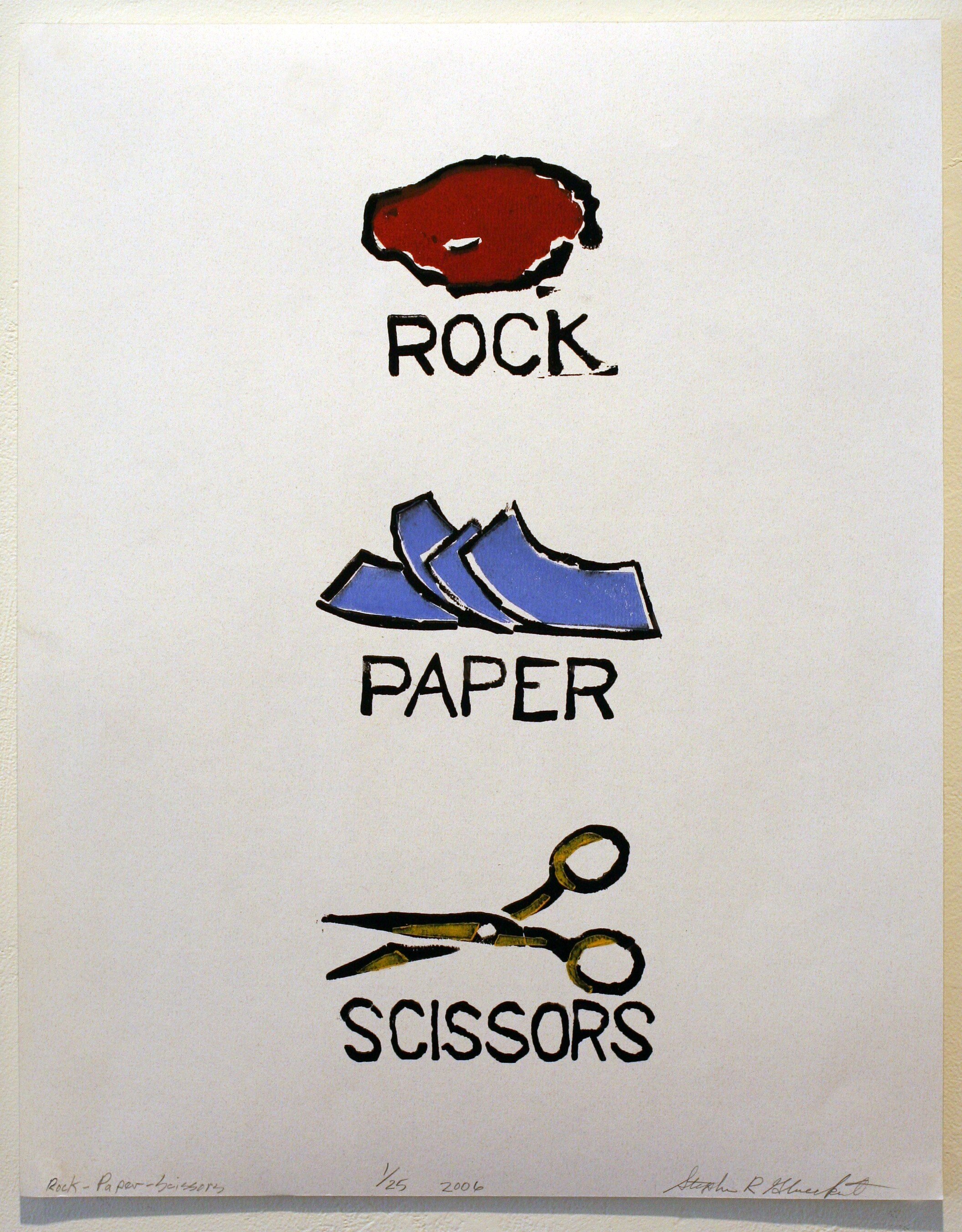 Rock, Paper, Scissors by Steve Glueckert
