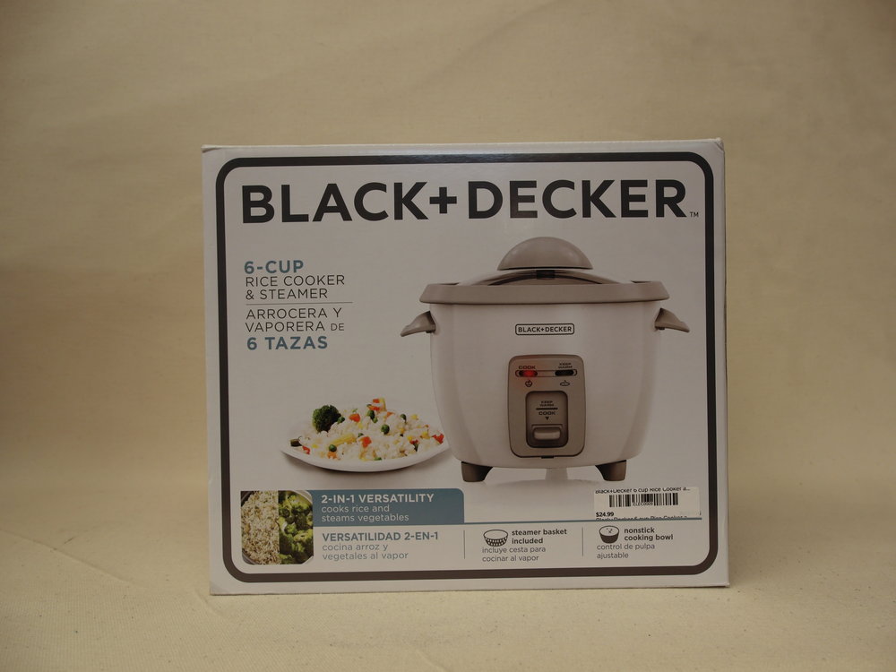 Black and Decker Rice Cooker - 6 Cup — Maui Condo Supplies
