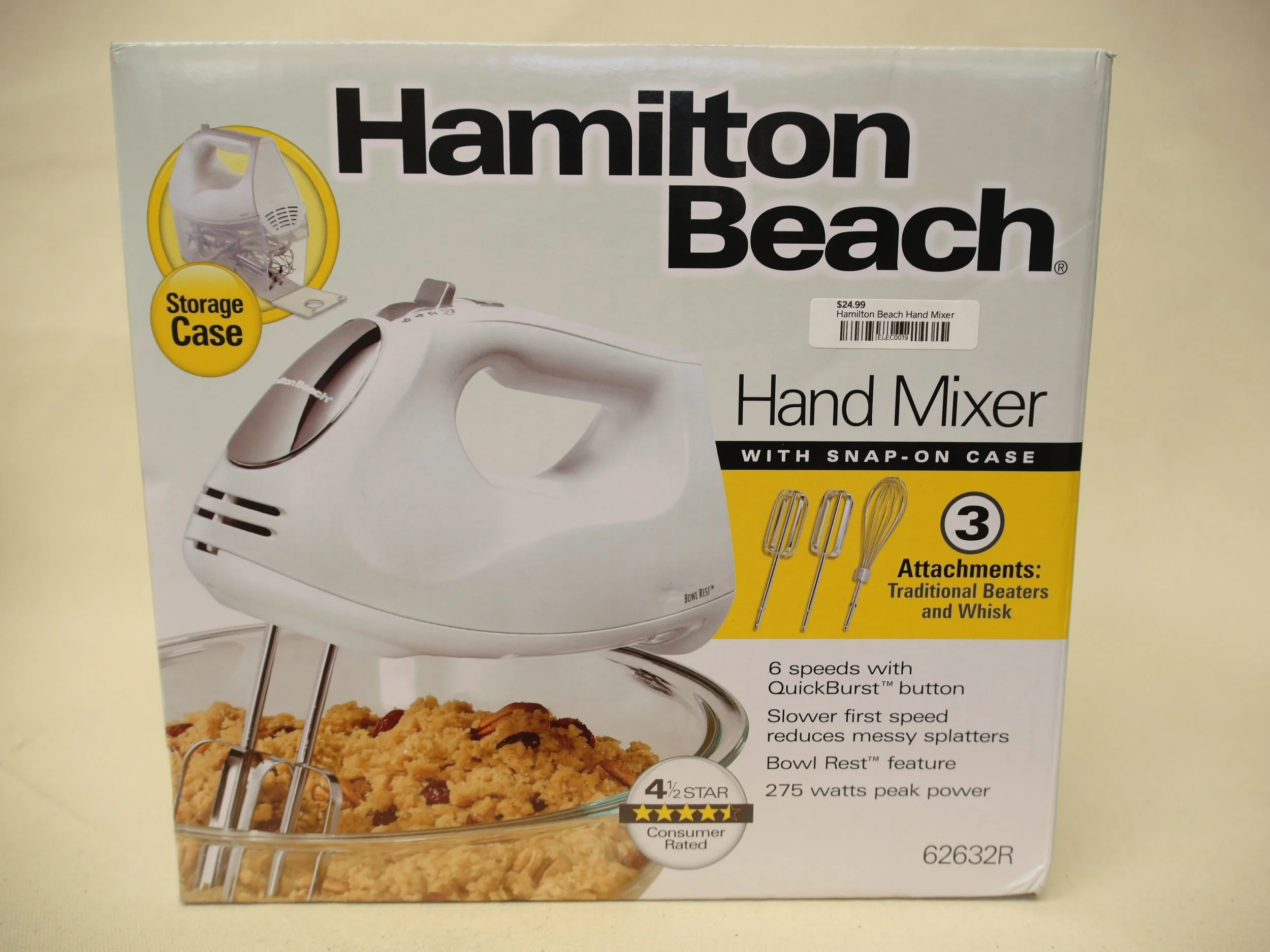 hamilton beach white hand mixer