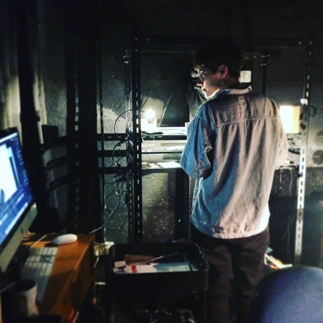 Me working on the music video Chemicals