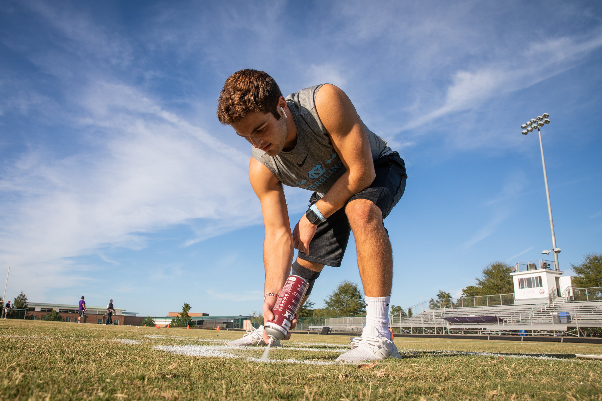  At most high schools, players do not have to worry about keeping up the fields they play on. Instead, there are usually people hired to prepare them before every game. However, for Carrboro High School, the players and coaches have to make sure the 