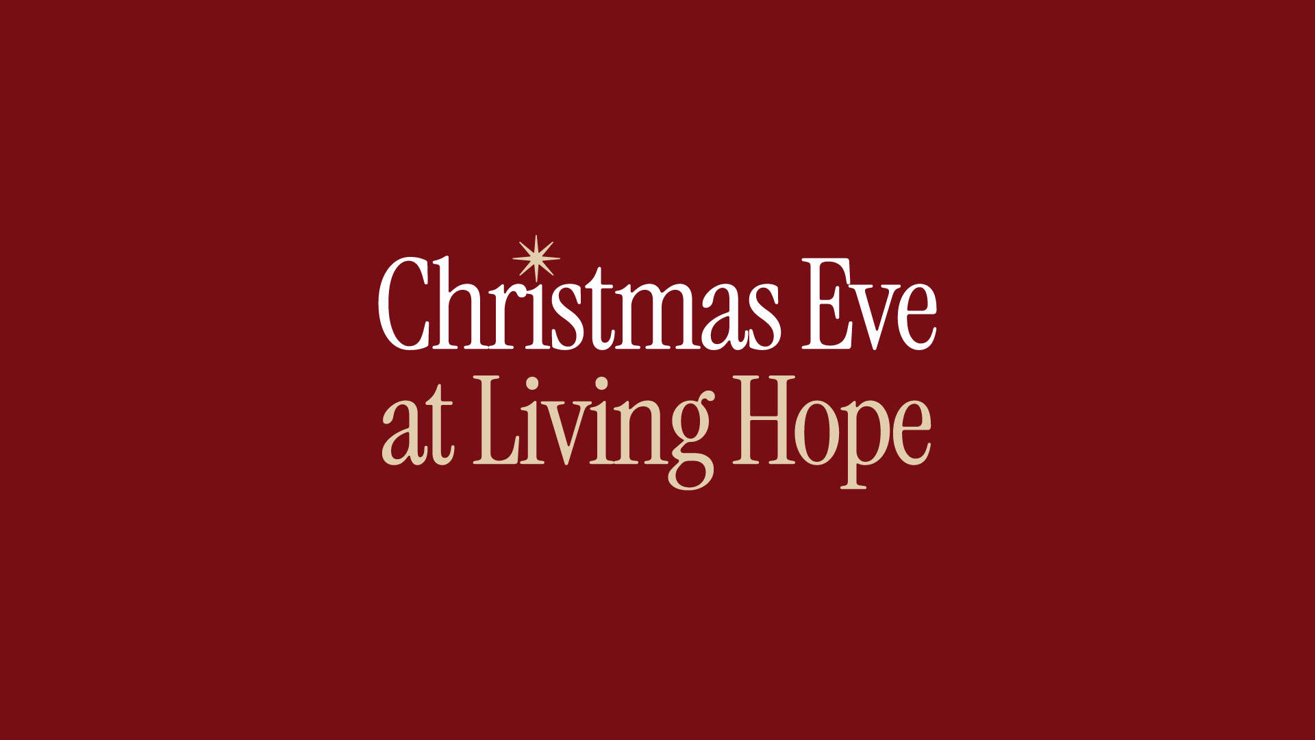 Christmas Eve Service