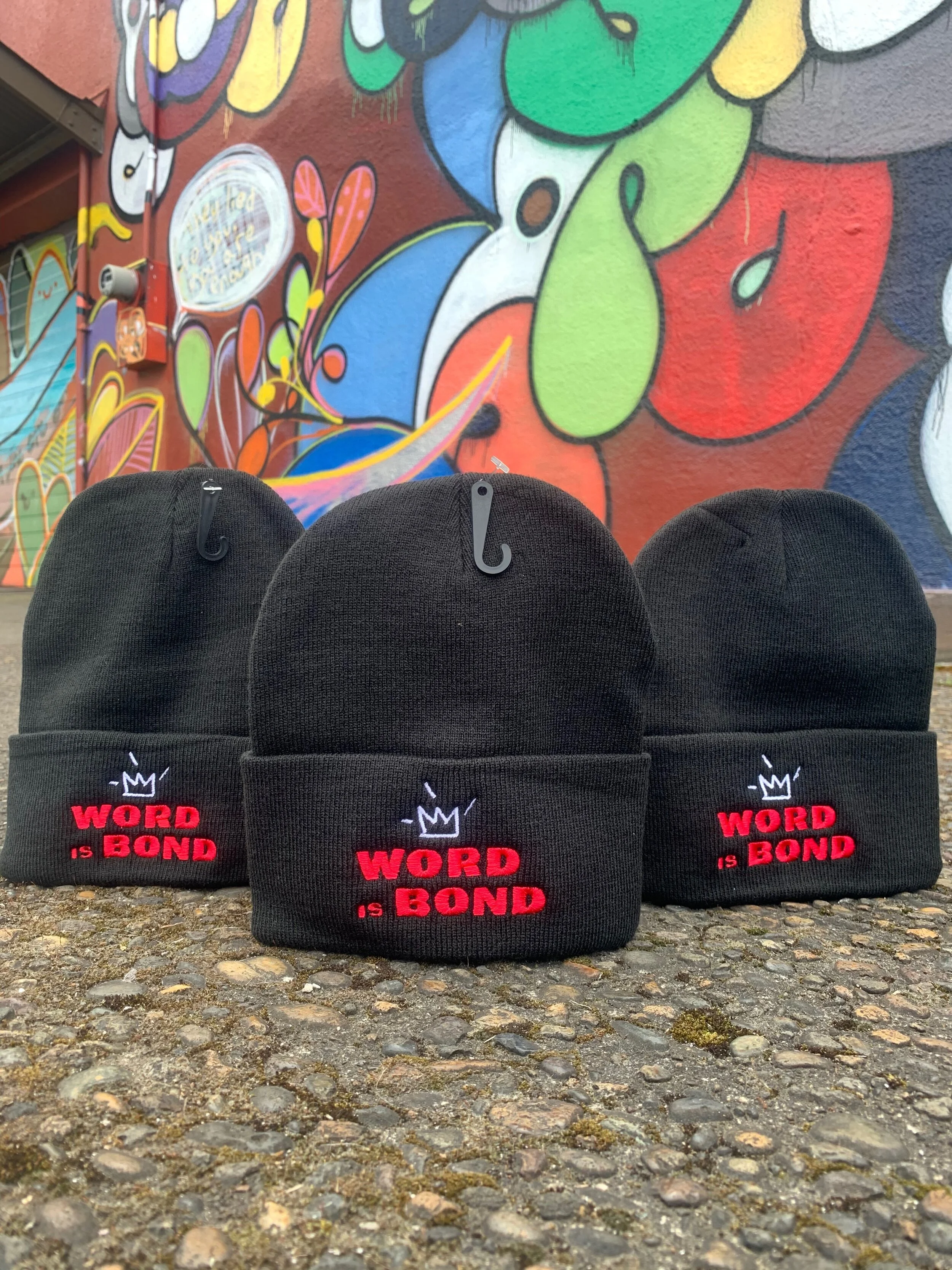 Word is Bond Embroidered Beanie ❄️