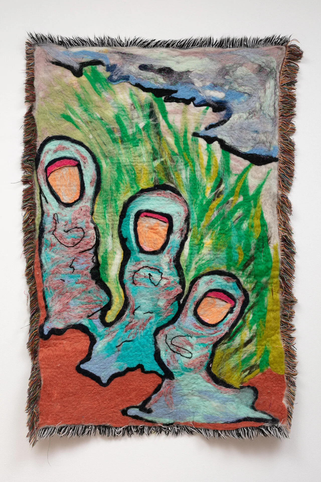 Up Close Fingies, Mixed Fiber, 4’ x 2’, 2021