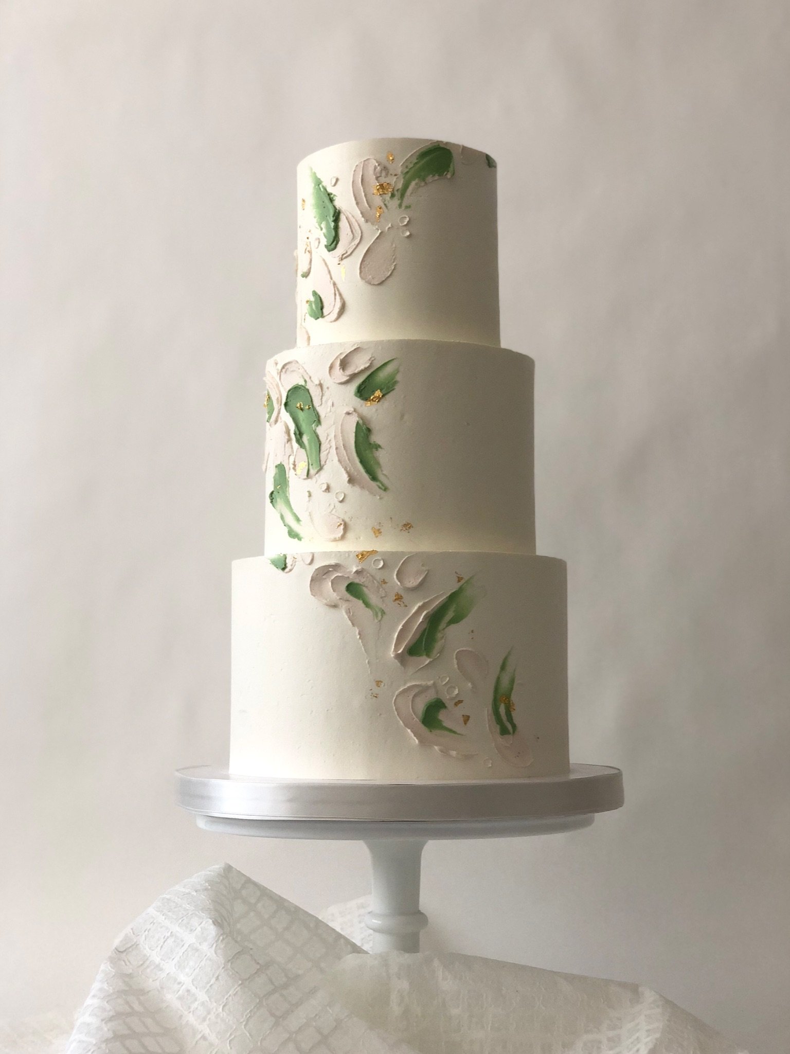 3-Tier Cake with paint design