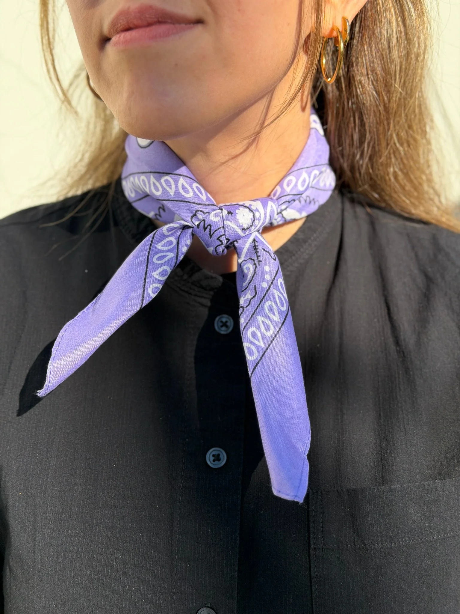 Flouring Purple Bandana