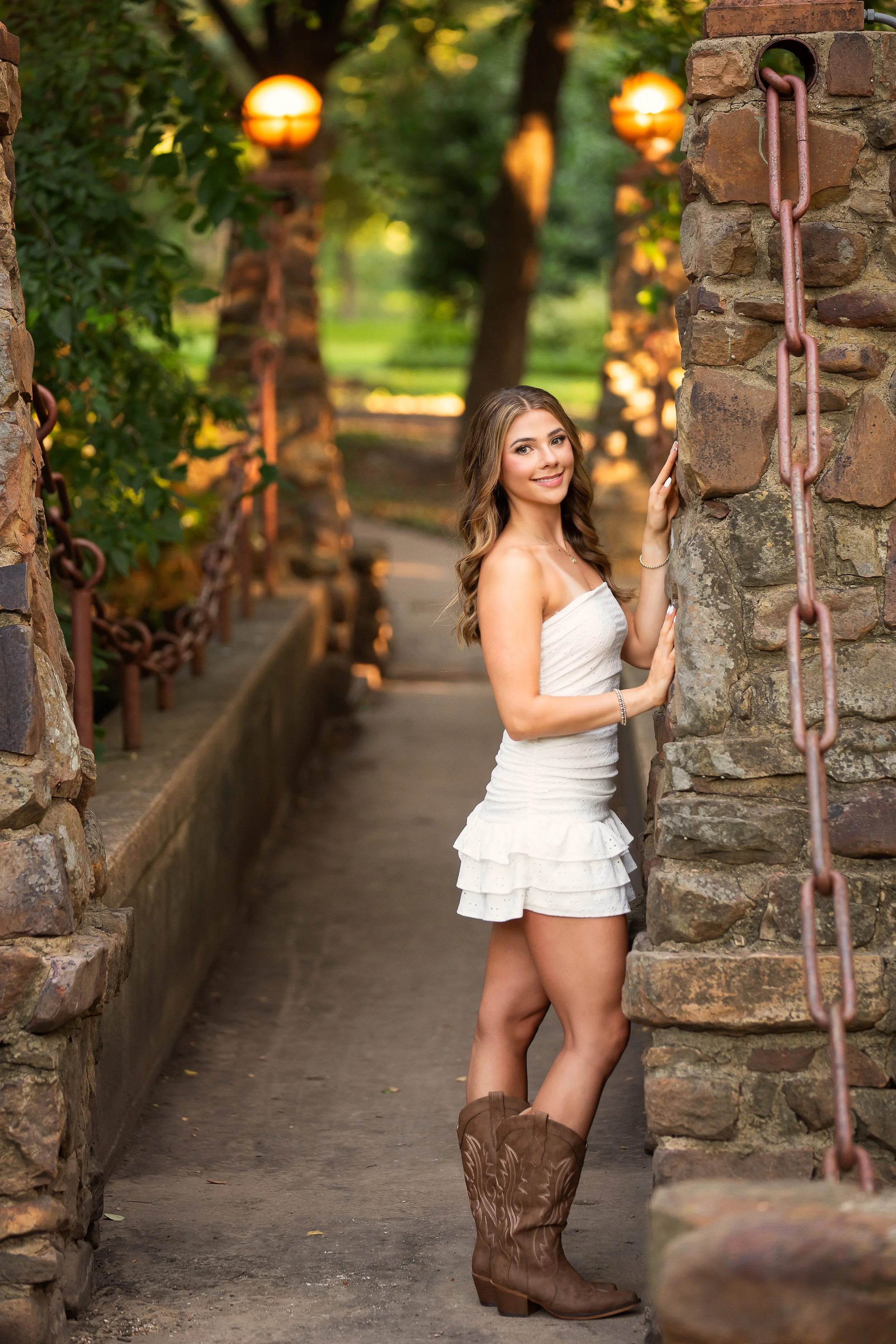 Dallas Senior Portraits on Bridge Highland Park